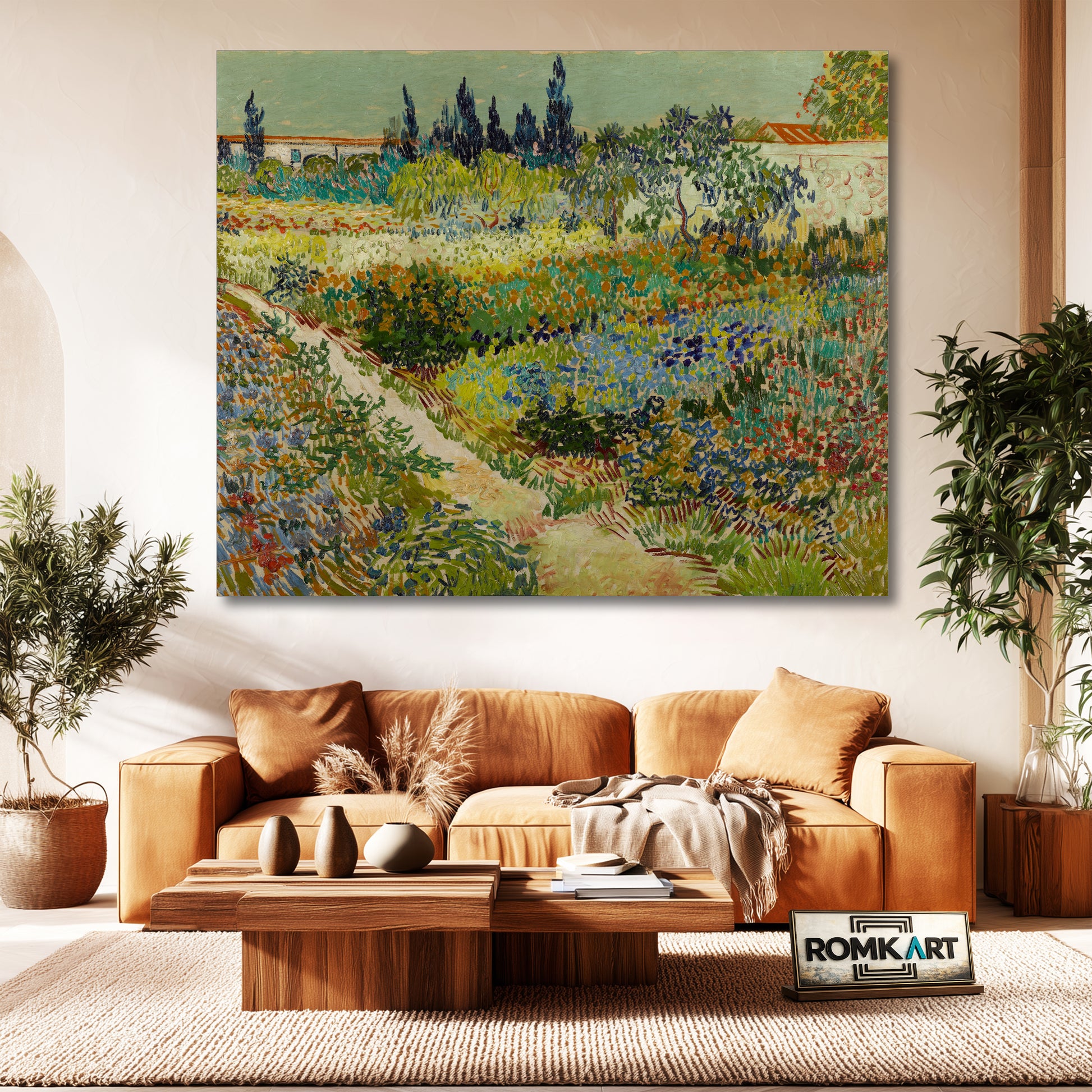 Vincent Van Gogh Garden At Arles 1888 – Reproduction