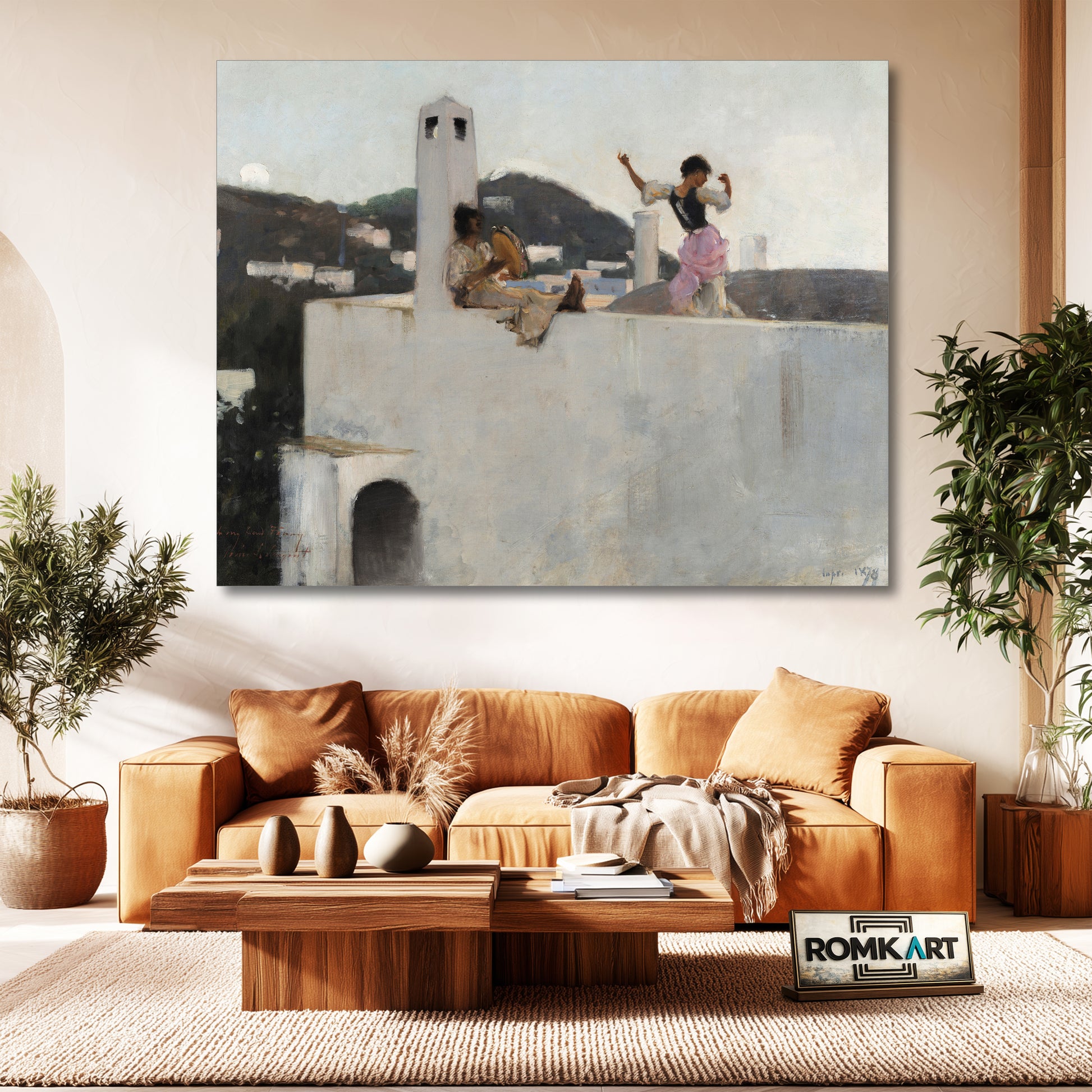 John Singer Sargent Capri Girl On A Rooftop 1878 – Reproduction