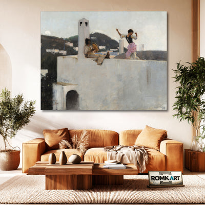 John Singer Sargent Capri Girl On A Rooftop 1878 – Reproduction