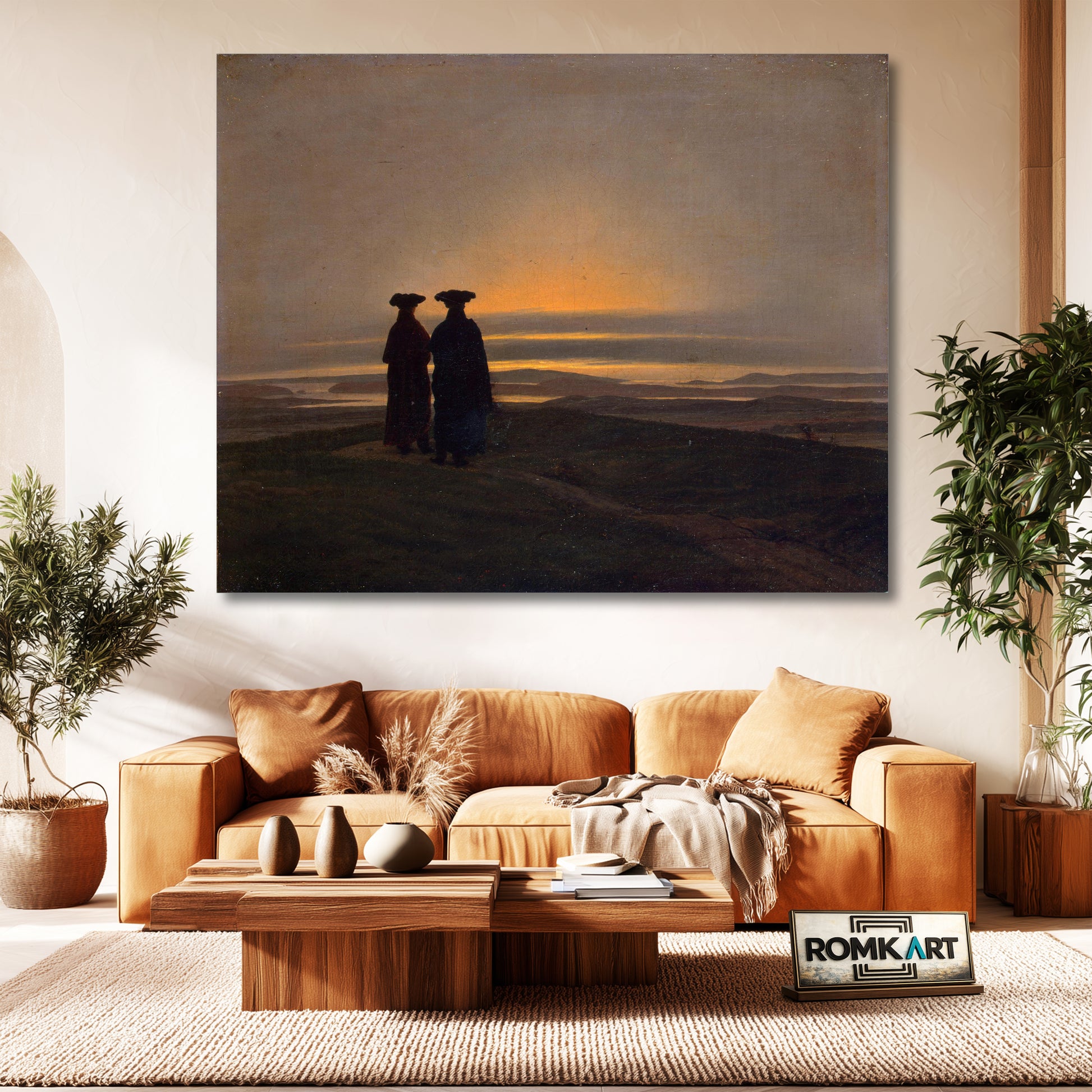 Caspar David Friedrich Sunset 1837 – Reproduction
