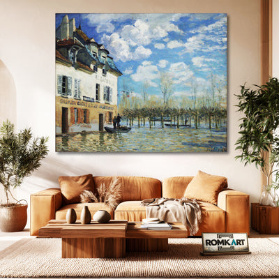Alfred Sisley Boat In The Flood At Port Marly – Reproduction