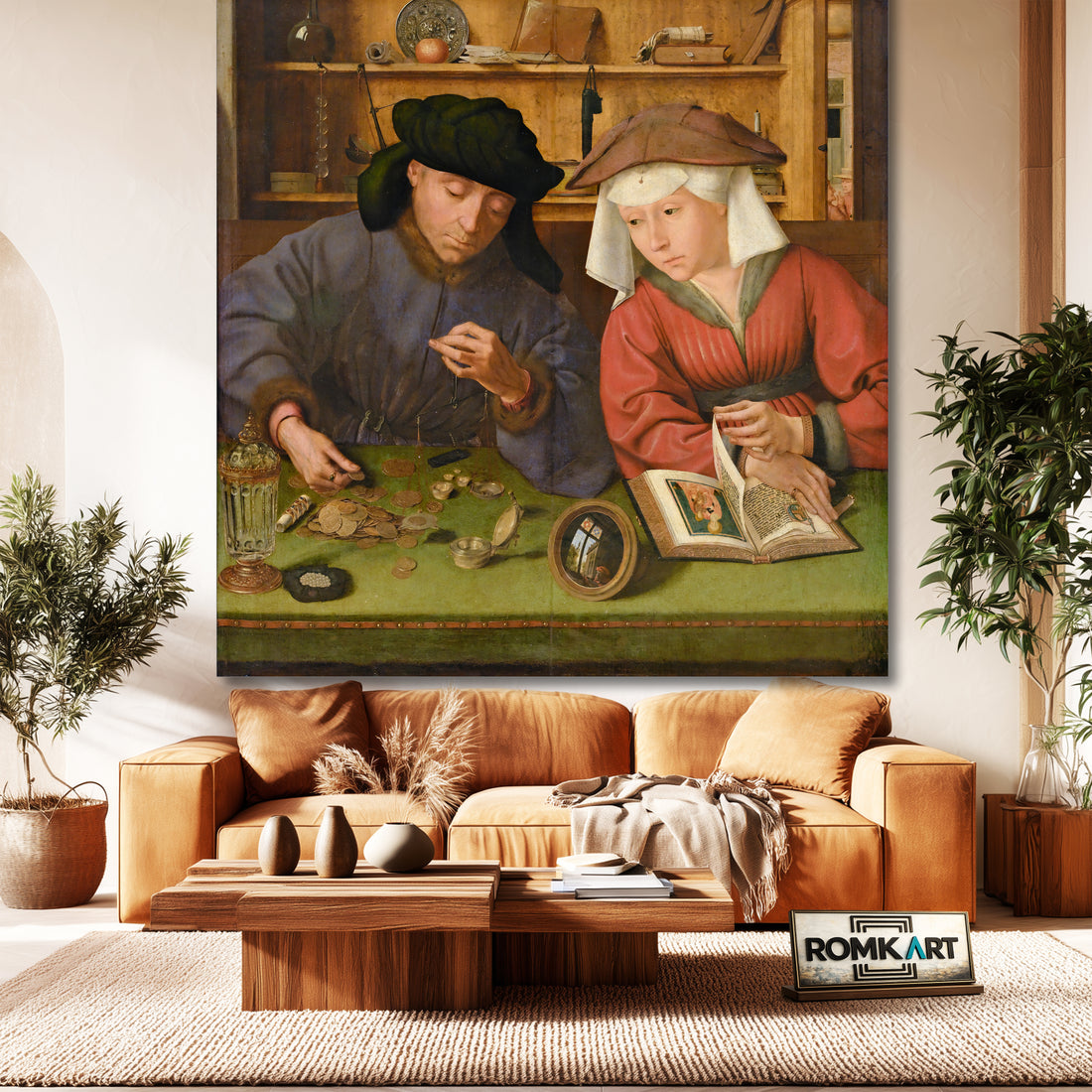 Quentin Matsys The Money Lender And His Wife 1514 – Reproduction