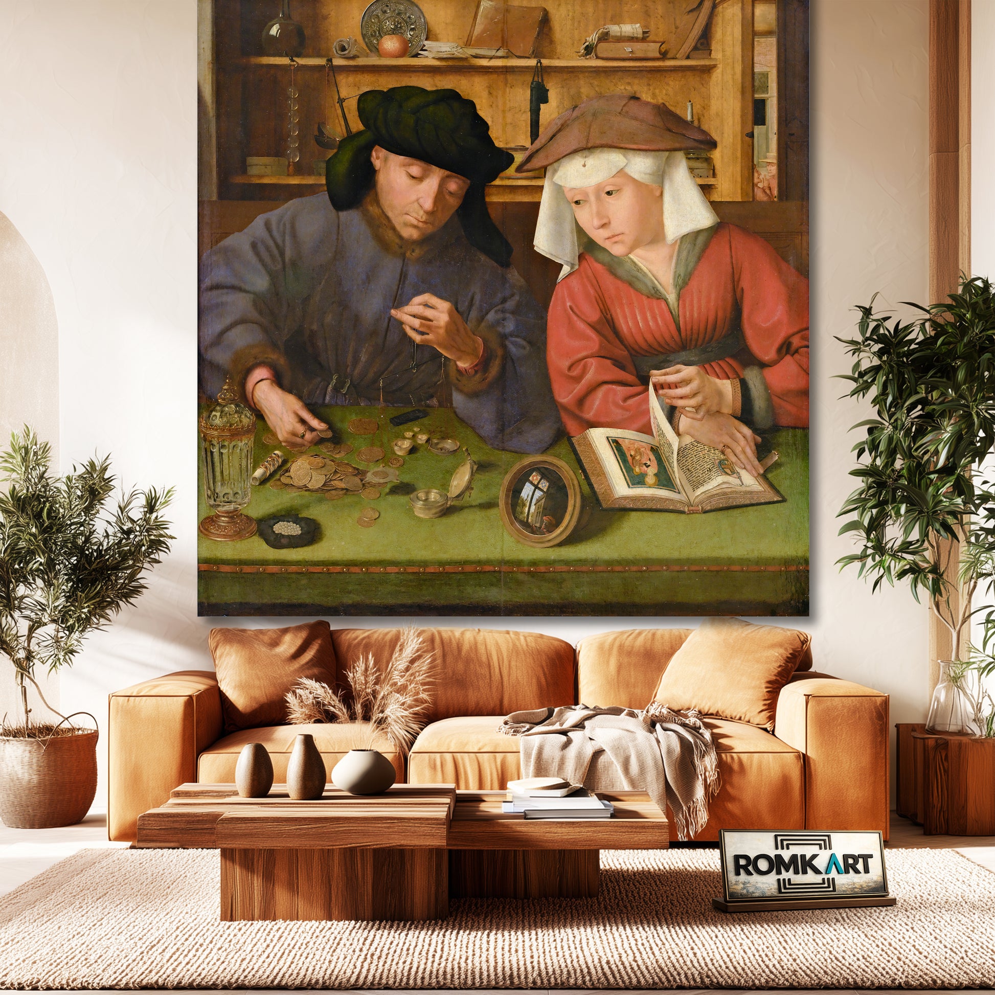Quentin Matsys The Money Lender And His Wife 1514 – Reproduction