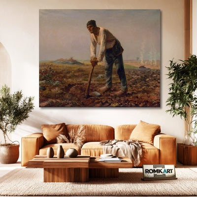 Jean-francois Millet Man With A Hoe – Reproduction