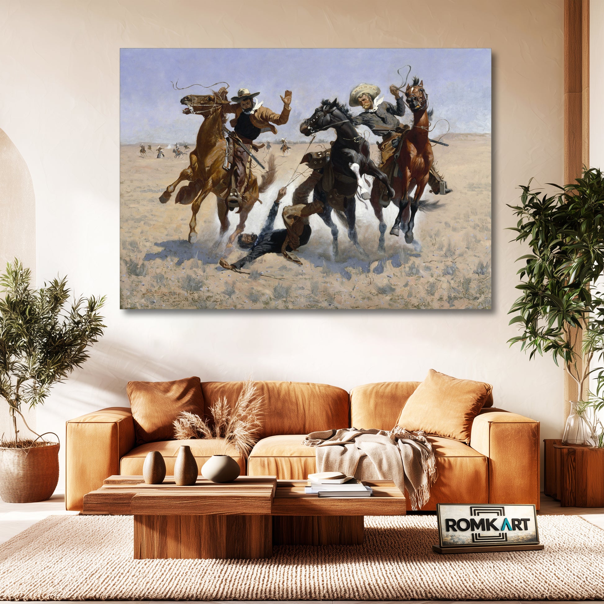 Frederic Remington Aiding A Comrade 1890 – Reproduction