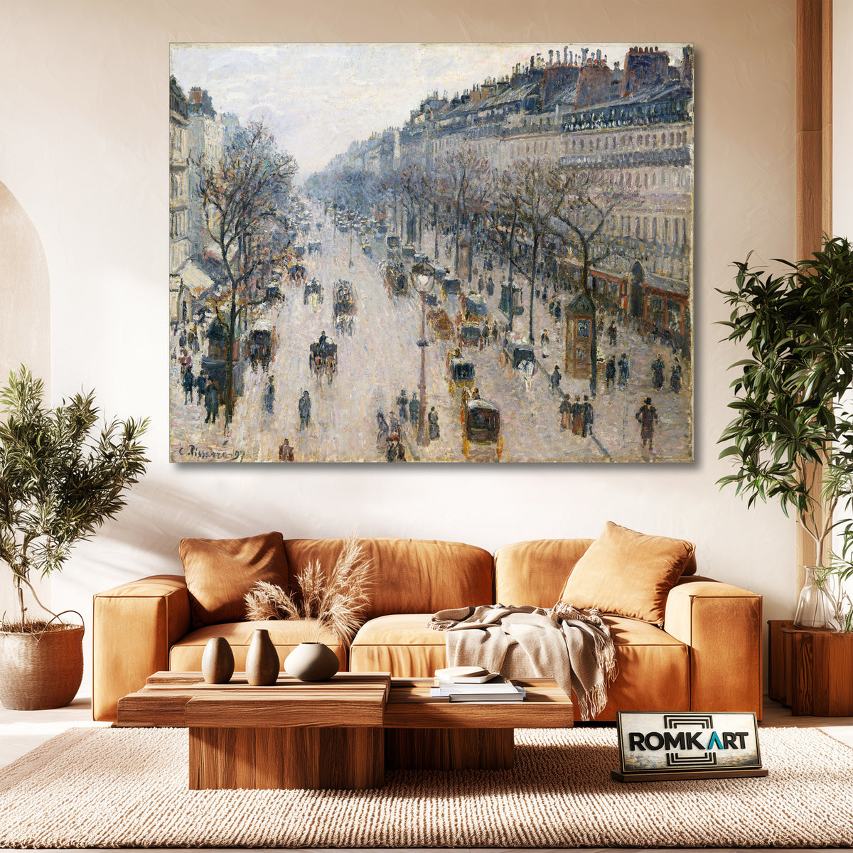 Camille Pissarro The Boulevard Montmartre Winter Morning 1897 – Reproduction