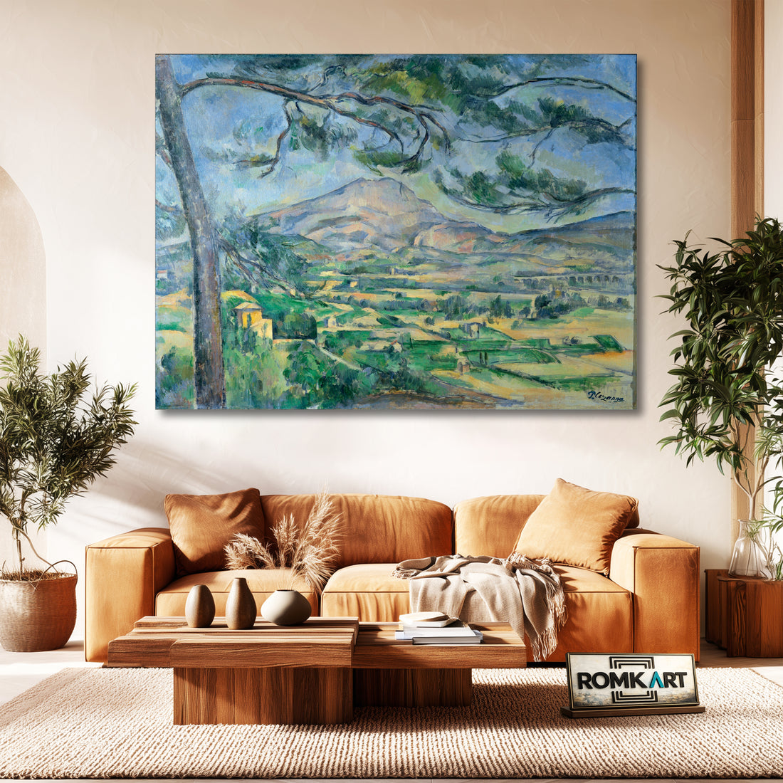Paul Cezanne Mont Sainte-victoire With Large Pine 1887 – Reproduction