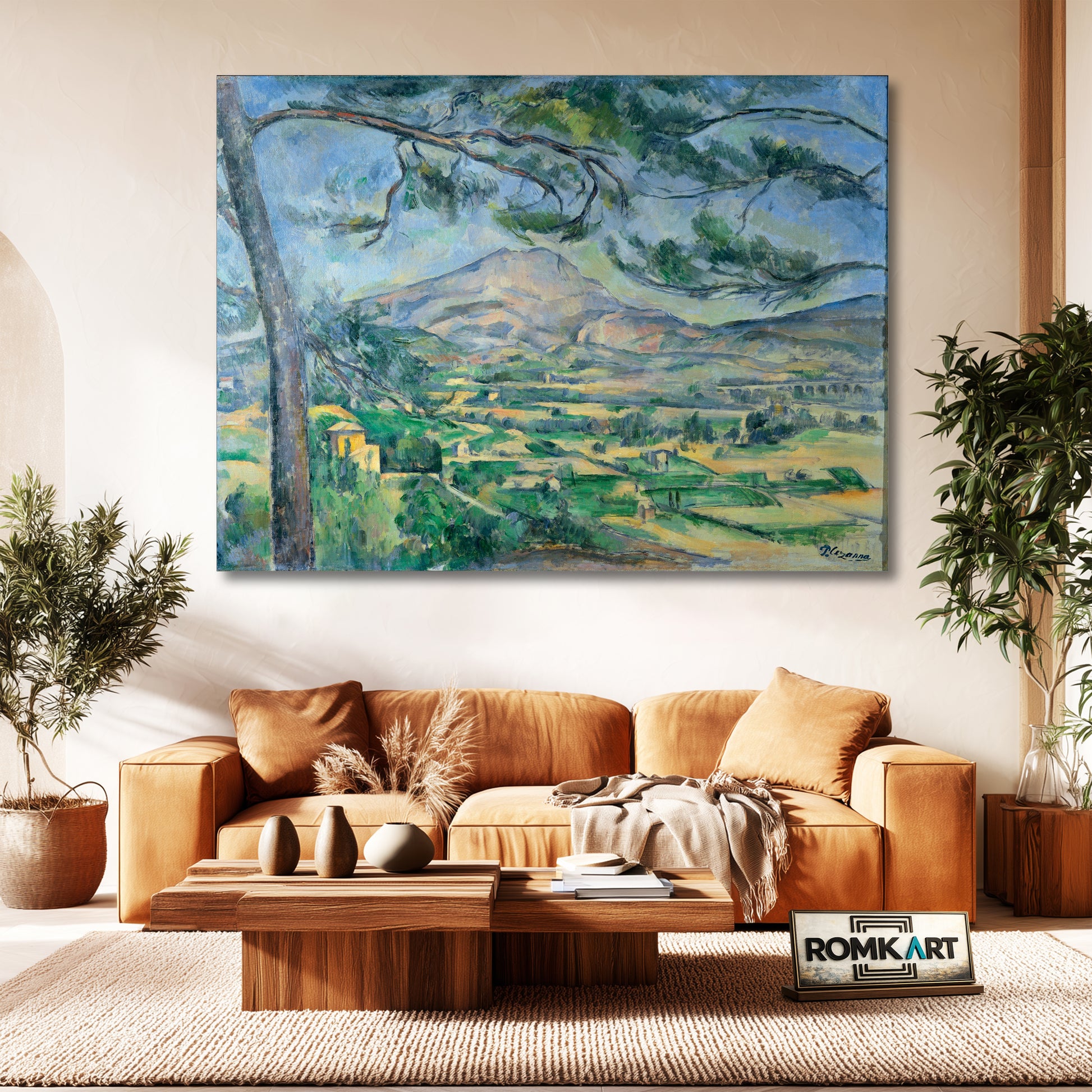 Paul Cezanne Mont Sainte-victoire With Large Pine 1887 – Reproduction