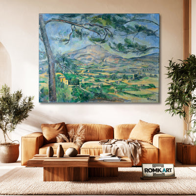Paul Cezanne Mont Sainte-victoire With Large Pine 1887 – Reproduction