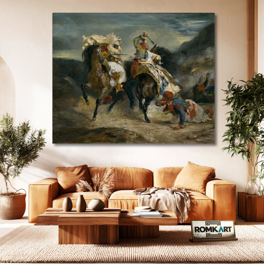 Eugene Delacroix The Combat Of The Giaour And Hassan 1826 – Reproduction