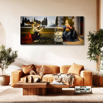 Leonardo Da Vinci The Annunciation 1475 – Reproduction