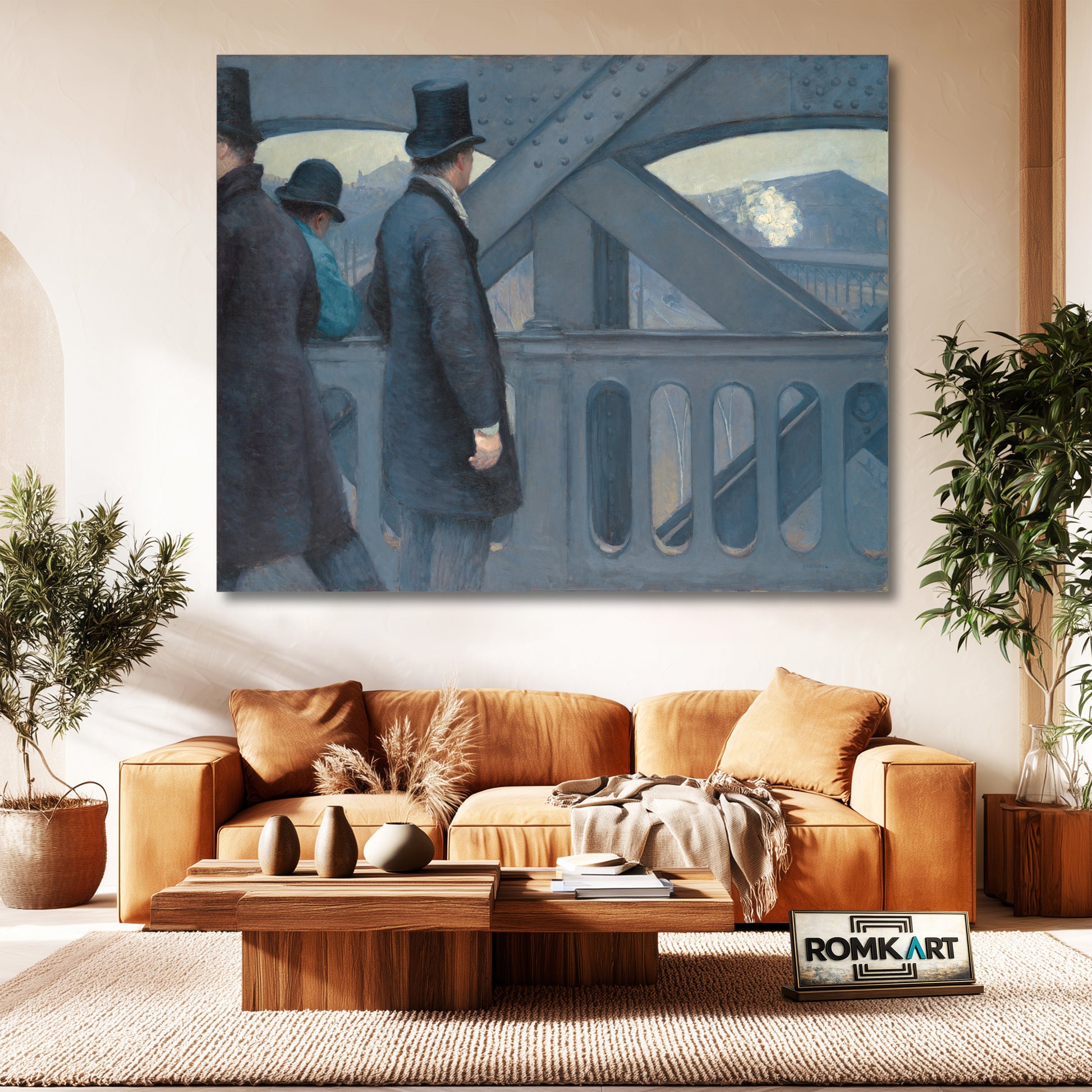 Gustave Caillebotte On The Pont De Leurope 1876 – Reproduction