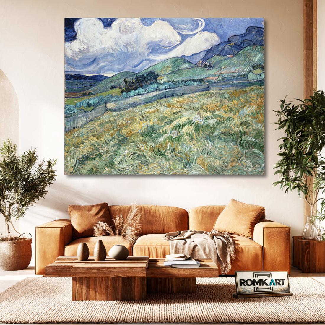 Vincent Van Gogh Landscape From Saint-Remy – Reproduction