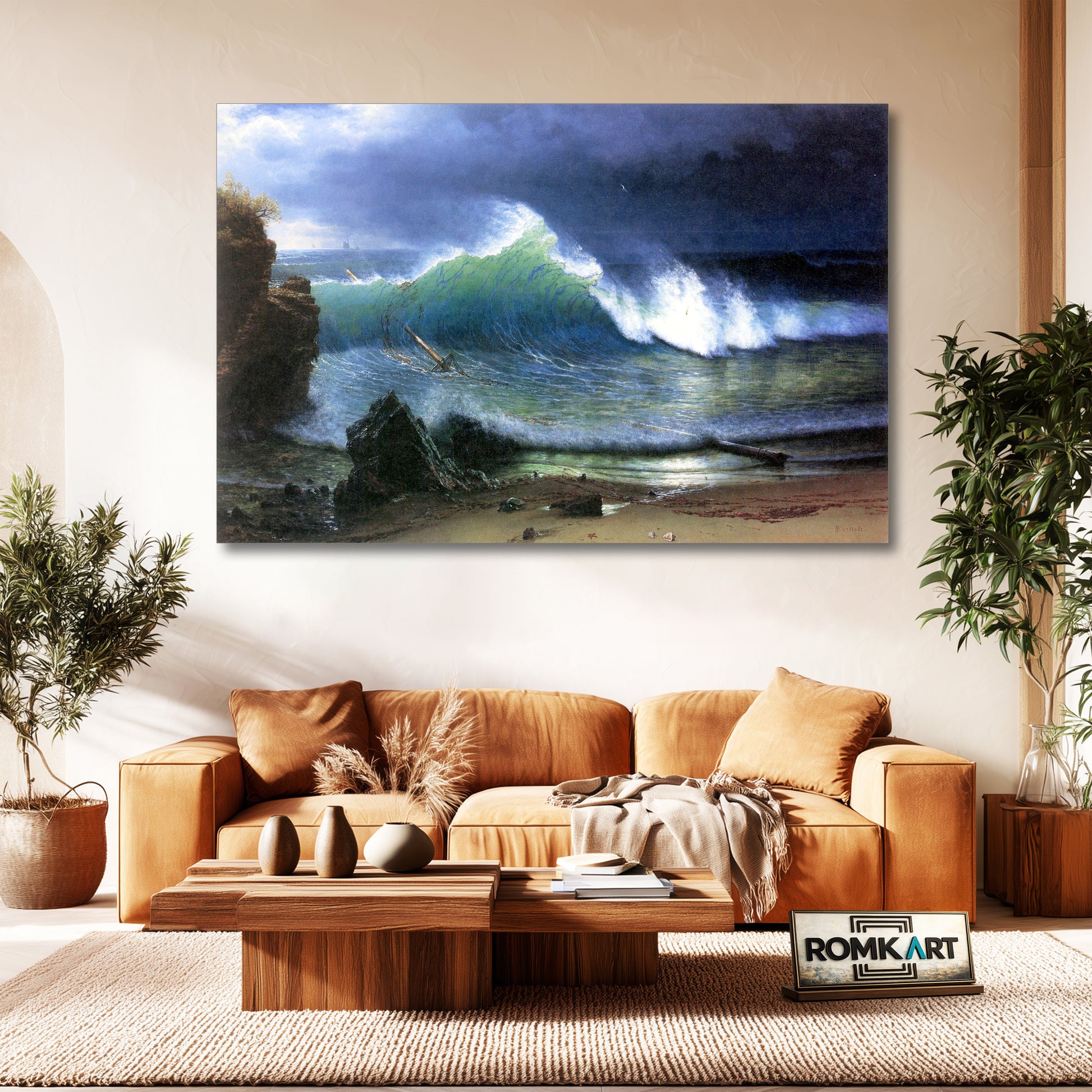 Albert Bierstadt The Shore Of The Turquoise Sea 1878 – Reproduction