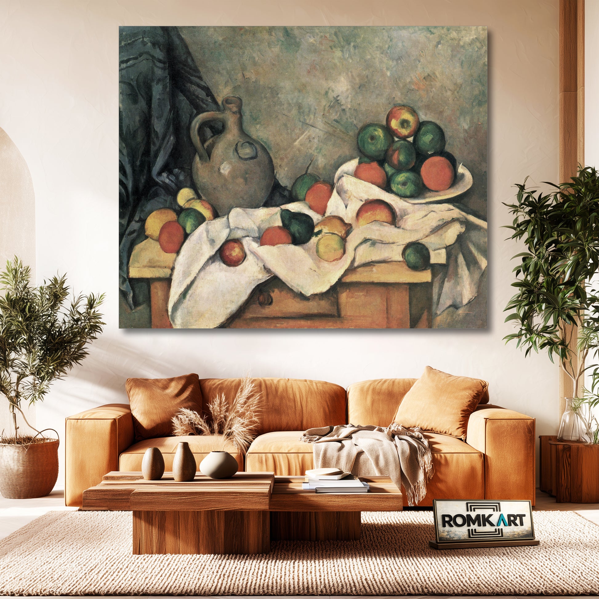 Paul Cezanne Curtain Jug And Fruit Bowl 1893 – Reproduction