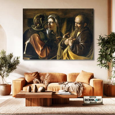 Caravaggio The Denial Of Saint Peter 1610 – Reproduction