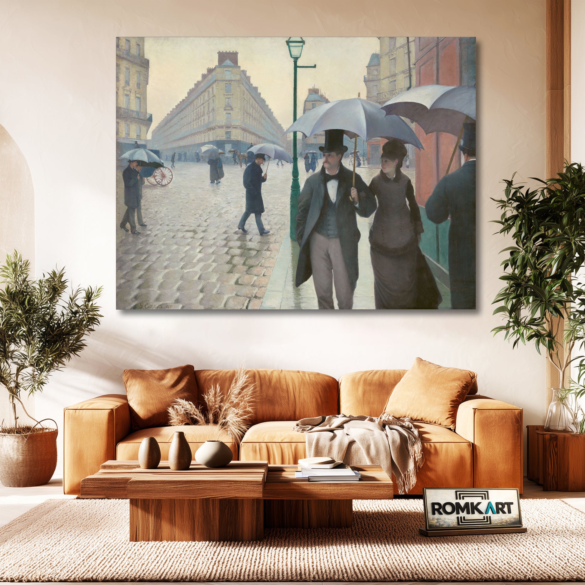 Gustave Caillebotte Paris Street On A Rainy Day 1877 – Reproduction