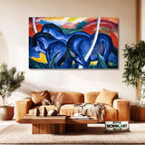 Franz Marc The Large Blue Horses 1911 – Reproduction