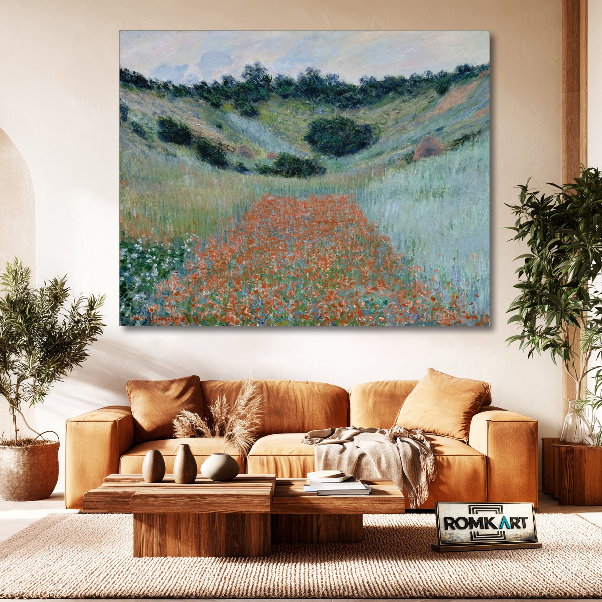 Claude Monet Poppy Field In A Hollow Near Giverny 1888 – Reproduction