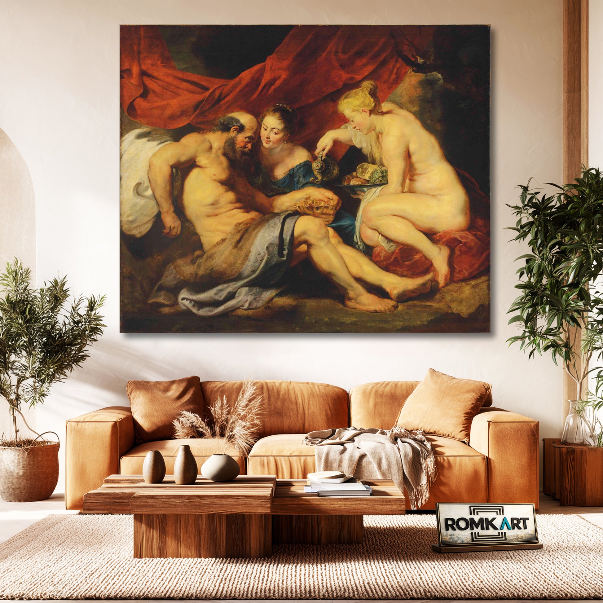Peter Paul Rubens Lot And His Daughters 1614 – Reproduction