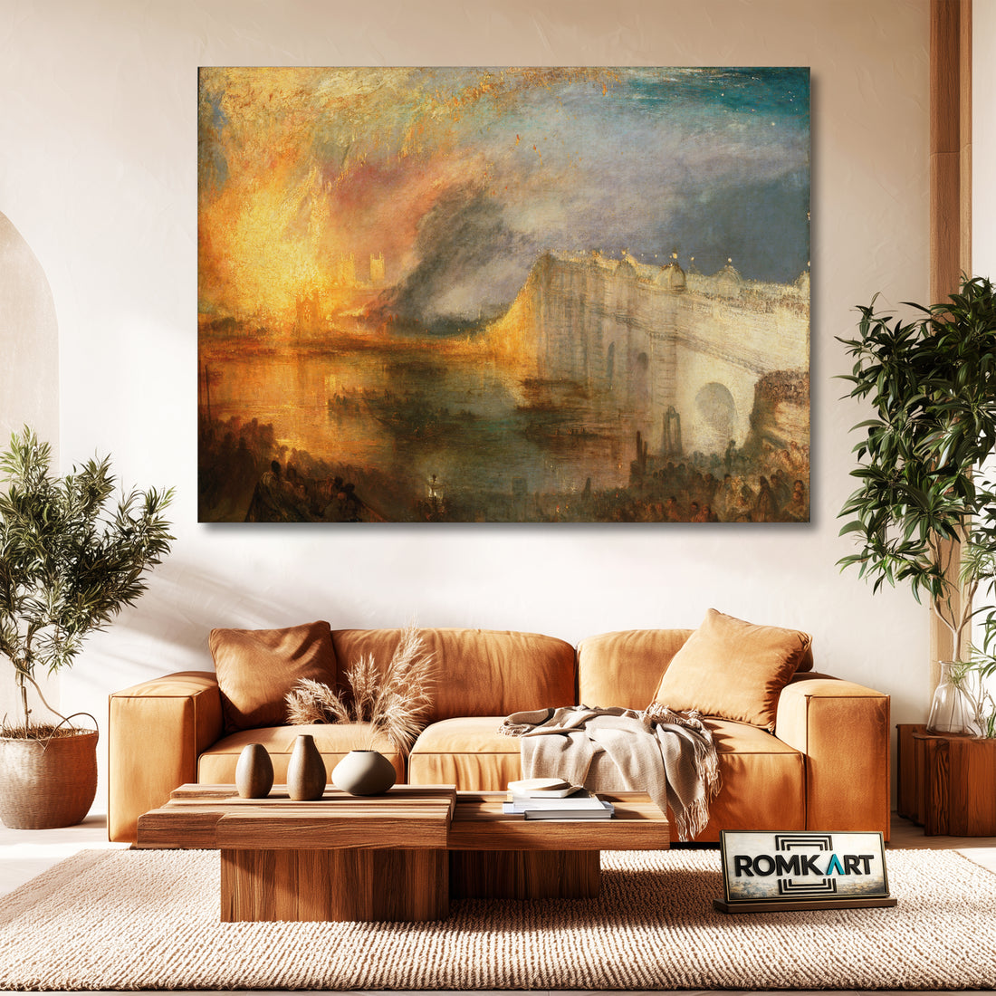 William Turner The Burning Of The Houses Of Lords And Commons 1834 – Reproduction