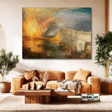 William Turner The Burning Of The Houses Of Lords And Commons 1834 – Reproduction