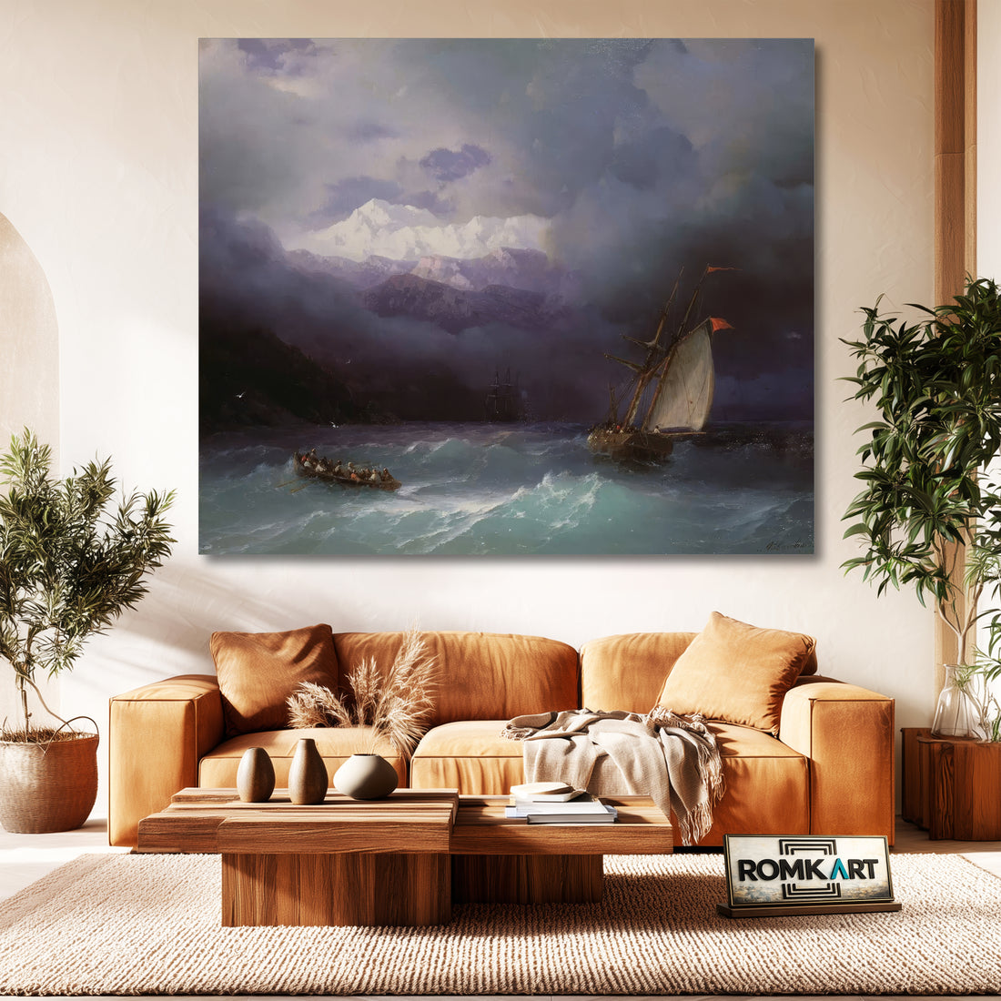 Ivan Aivazovsky Stormy Sea 1868 – Reproduction