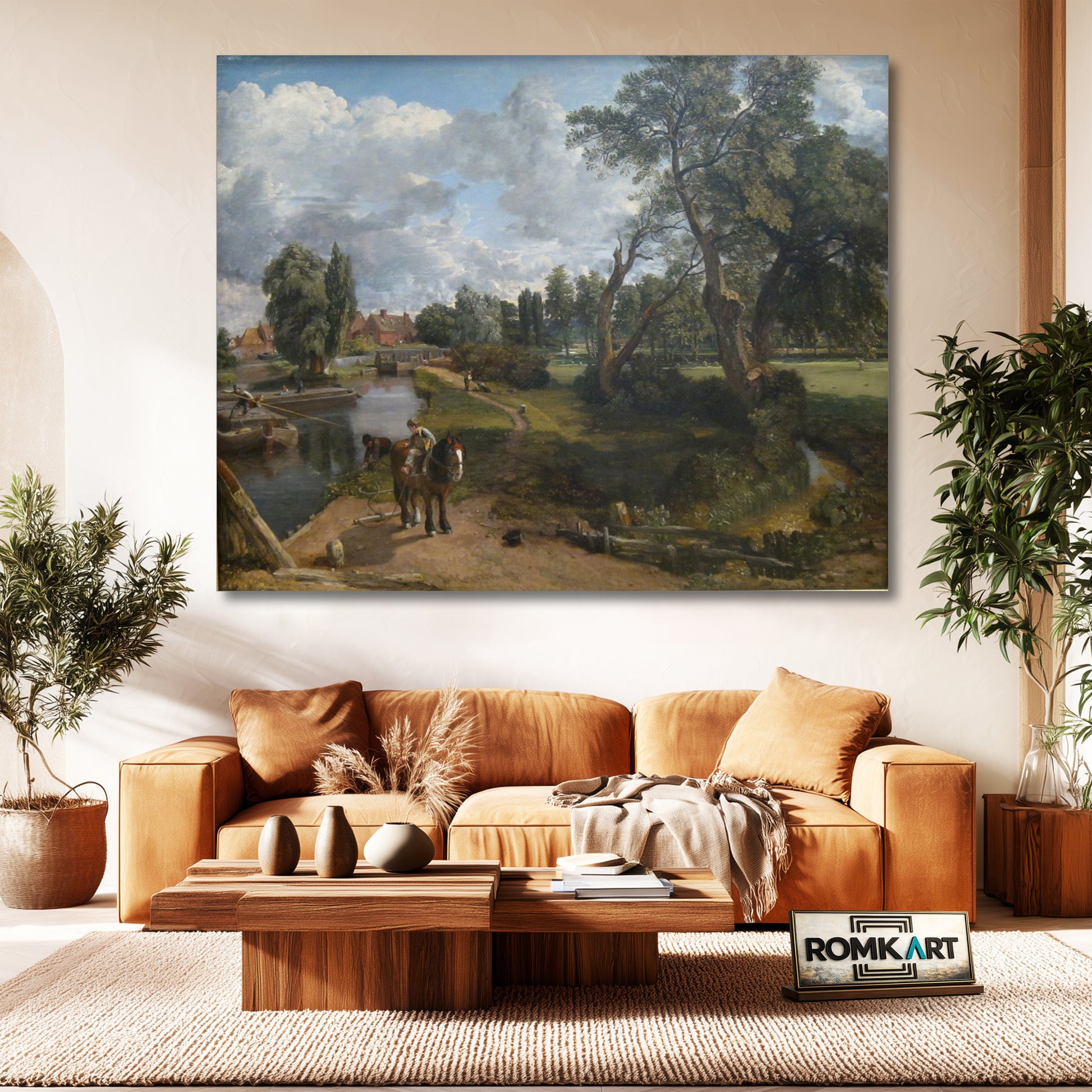 John Constable Flatford Mill Scene On A Navigable River 1816 – Reproduction
