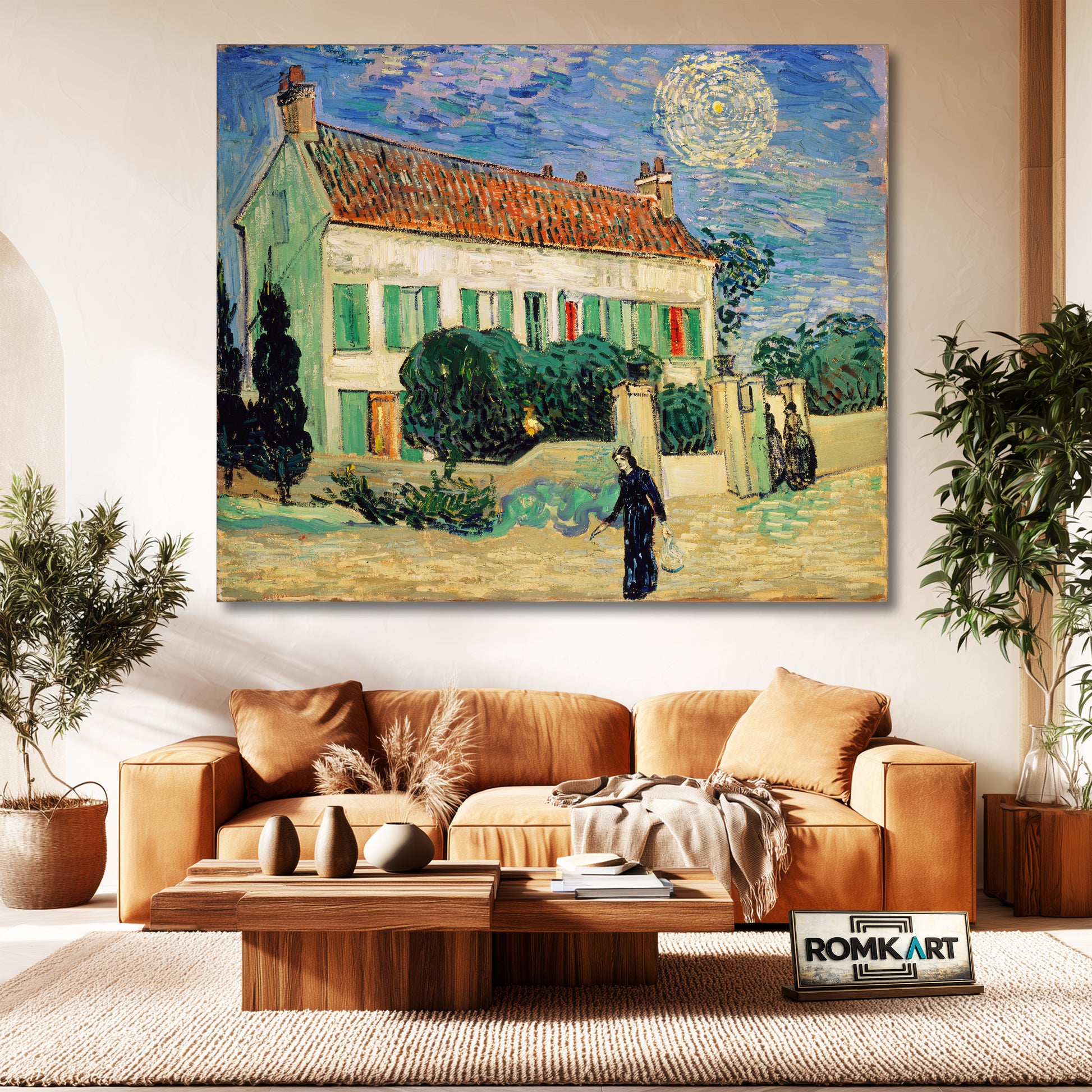 Vincent Van Gogh White House At Night – Reproduction