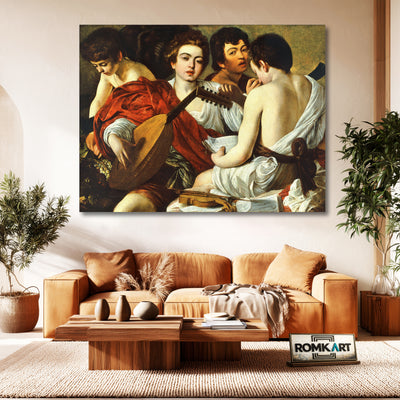 Caravaggio The Musicians 1595 – Reproduction