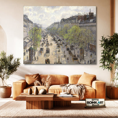 Camille Pissarro The Boulevard Montmartre Spring Morning 1897 – Reproduction