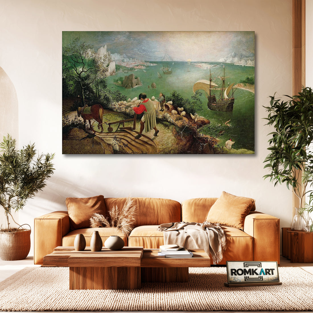 Pieter Bruegel The Elder Landscape With The Fall Of Icarus 1560 – Reproduction