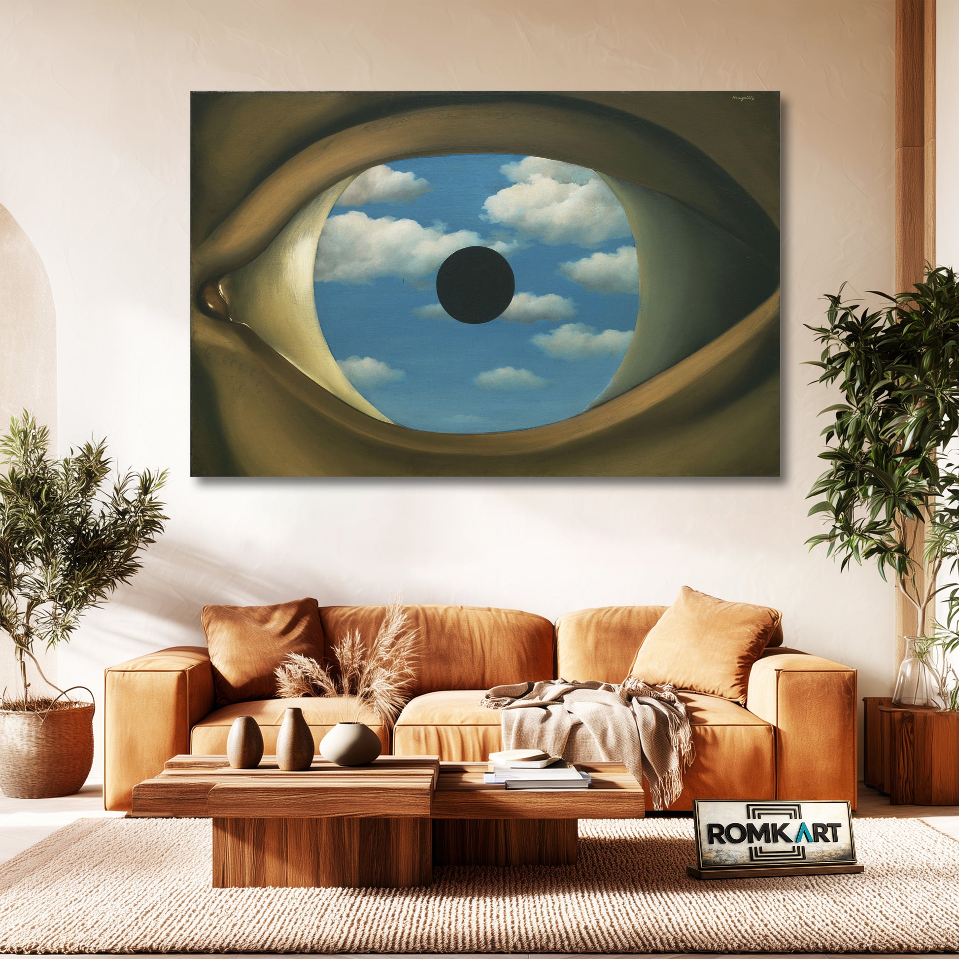 Rene Magritte The False Mirror 1928 – Reproduction