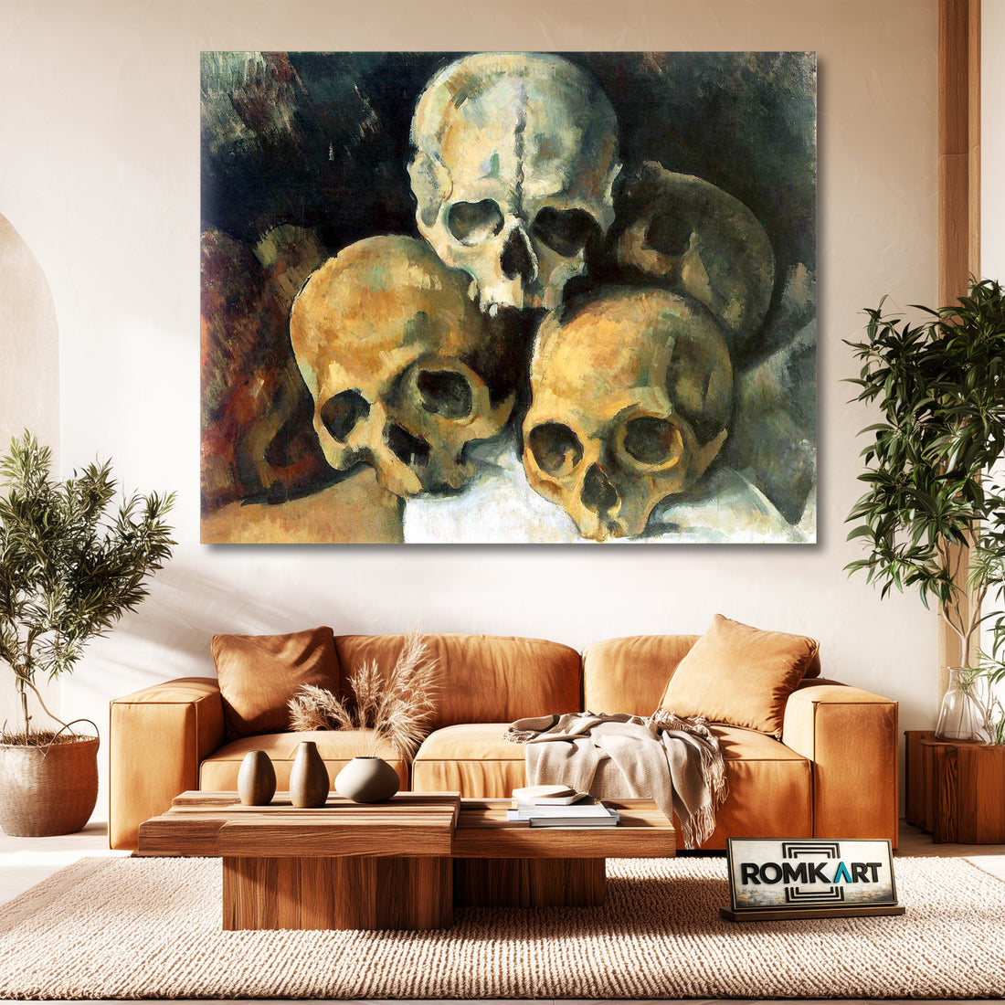 Paul Cezanne Pyramid Of Skulls 1901 – Reproduction