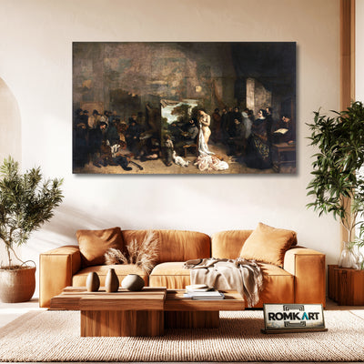 Gustave Courbet The Painter's Studio 1855 – Reproduction