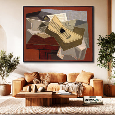 Juan Gris - Guitar And Newspaper 1925 Cubism – Reproduction