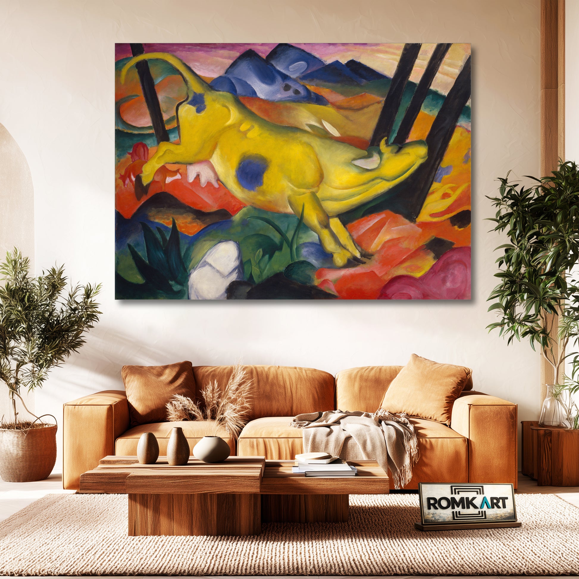 Franz Marc Yellow Cow 1911 – Reproduction