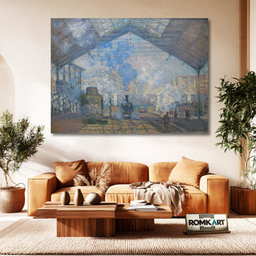 Claude Monet La Gare Saint-lazare 1877 – Reproduction