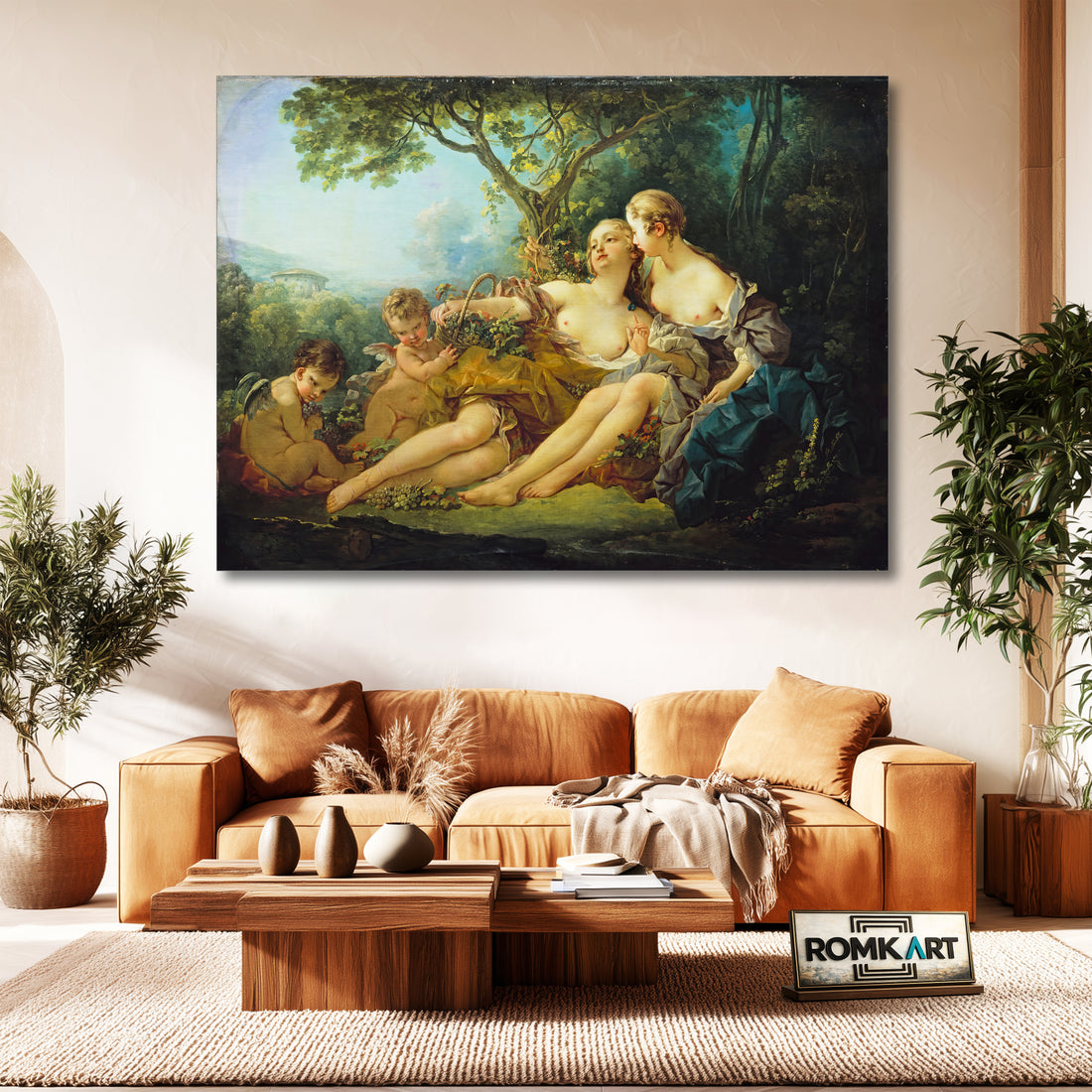 Francois Boucher Bacchus And Erigone 1745 – Reproduction