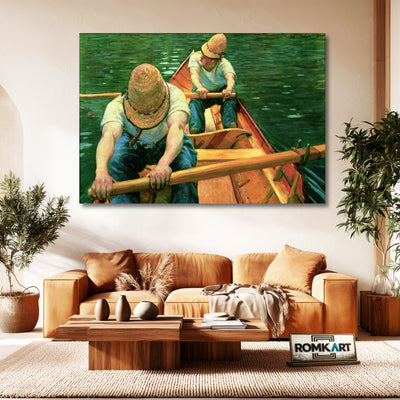 Gustave Caillebotte Oarsmen Rowing On The Yerres 1877 – Reproduction