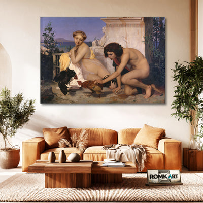 Jean Leon Gerome Young Greeks Attending A Cock Fight – Reproduction
