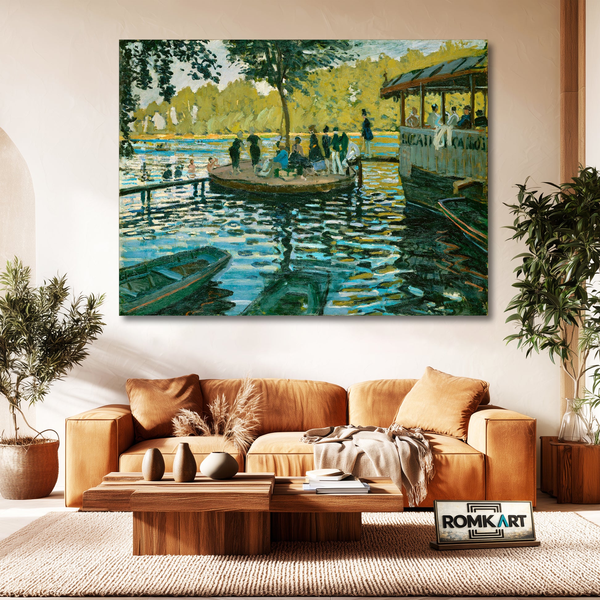 Claude Monet La Grenouillre 1869 – Reproduction