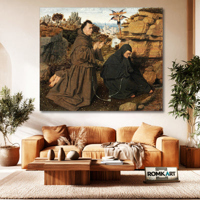 Jan Van Eyck Saint Francis Of Assisi Receiving The Stigmata 1430-1432 – Reproduction