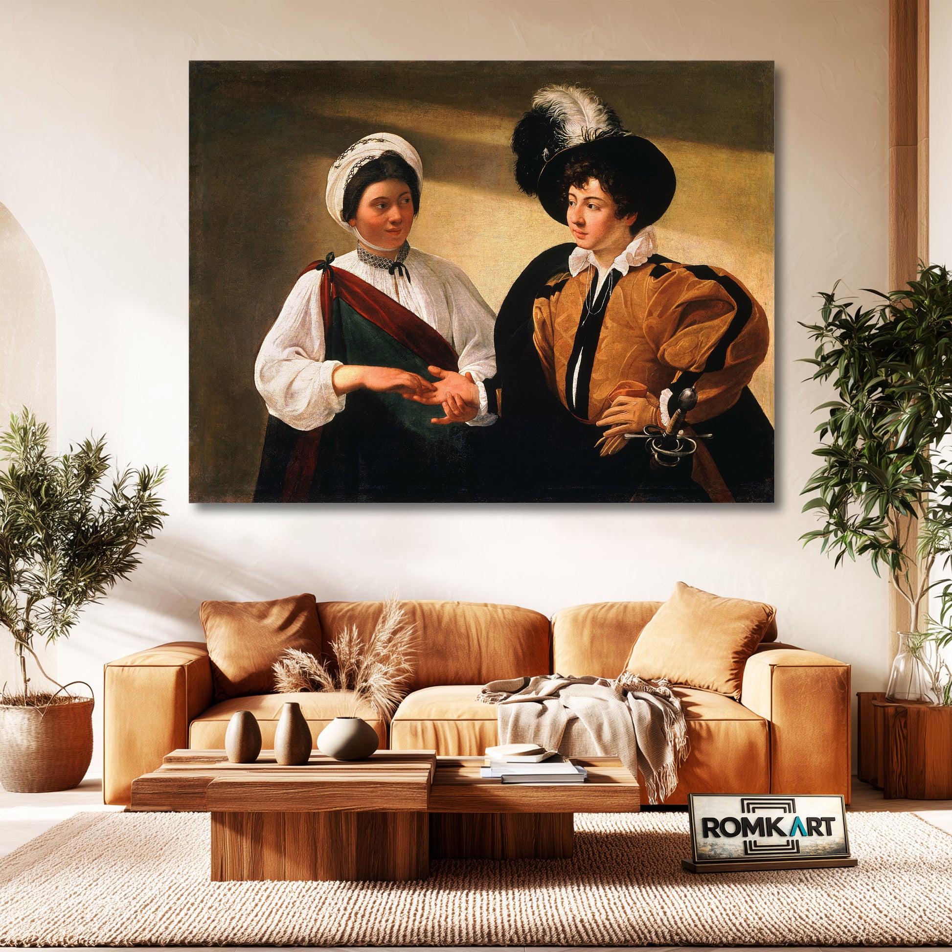 Caravaggio The Fortune Teller 1595 Louvre – Reproduction