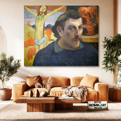 Paul Gauguin Self-portrait With The Yellow Christ 1890 – Reproduction
