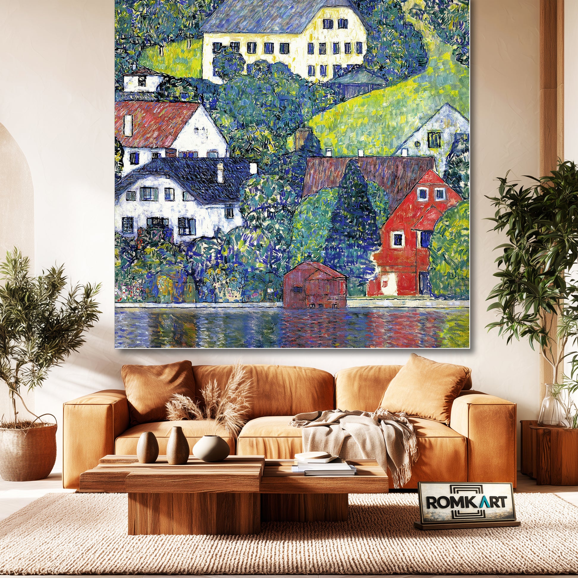 Gustav Klimt Houses In Unterach On Lake Atter 1916 – Reproduction