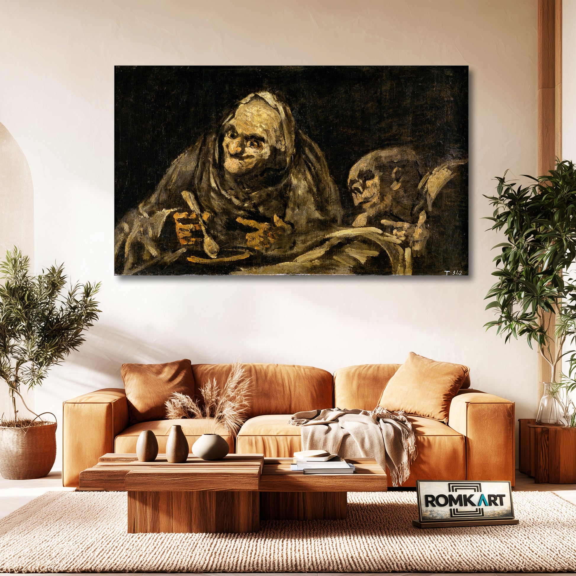 Francisco De Goya Two Old Men Eating 1820-1823 – Reproduction