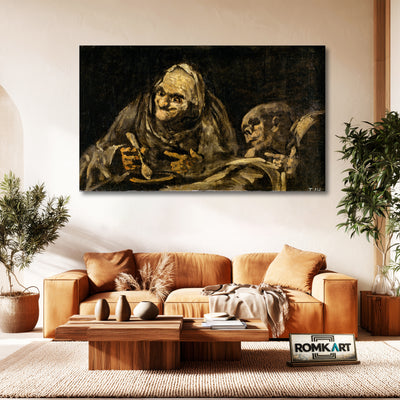 Francisco De Goya Two Old Men Eating 1820-1823 – Reproduction