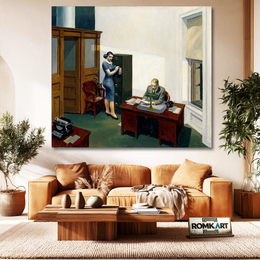 Edward Hopper Office At Night 1940 – Reproduction