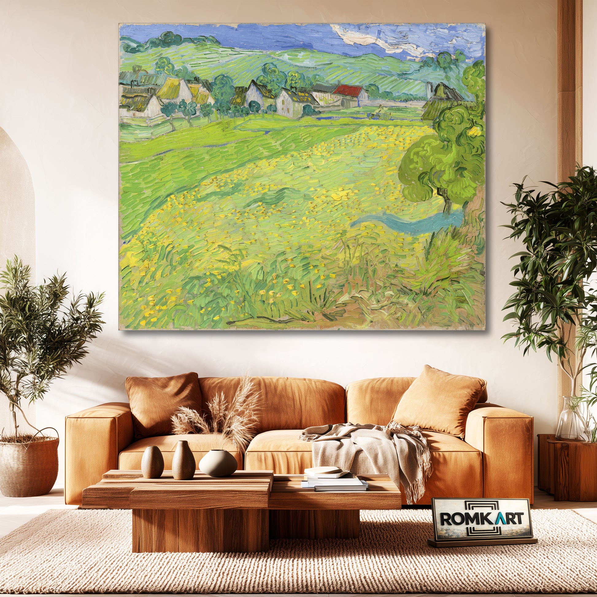 Vincent Van Gogh Les Vessenots Auvers View Of Vessenots Near Auvers 1890 – Reproduction